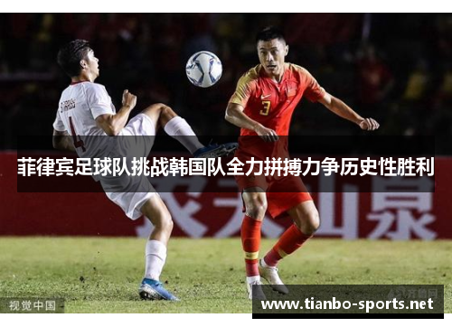 菲律宾足球队挑战韩国队全力拼搏力争历史性胜利